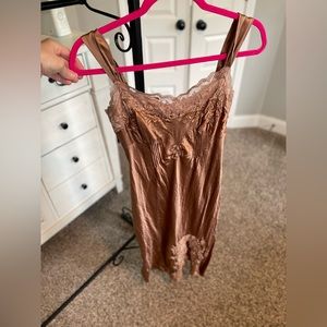 Vintage Newport News Slip Dress with embroidered flowers!